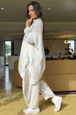 Made in Italy Big Softie Super Slant Knit Top Stone Marl 